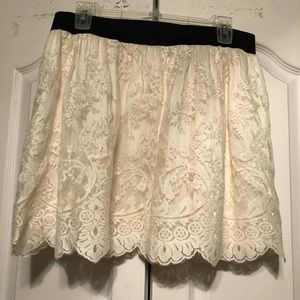 White Lace Skirt